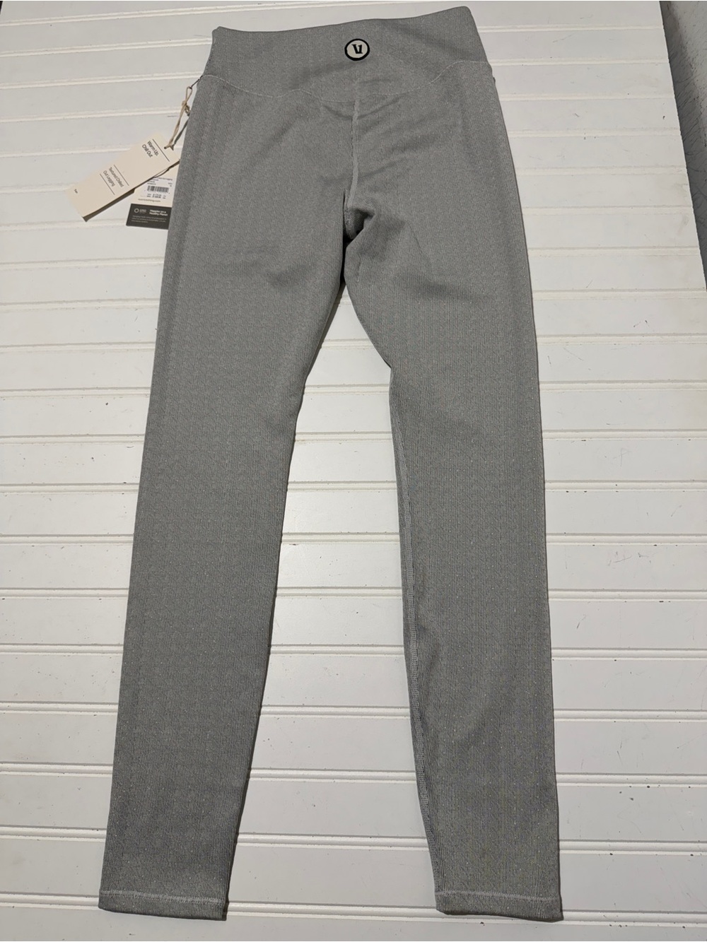 Vuori Textured Chilled Out Leggings Houndstooth Women's Size M NWT